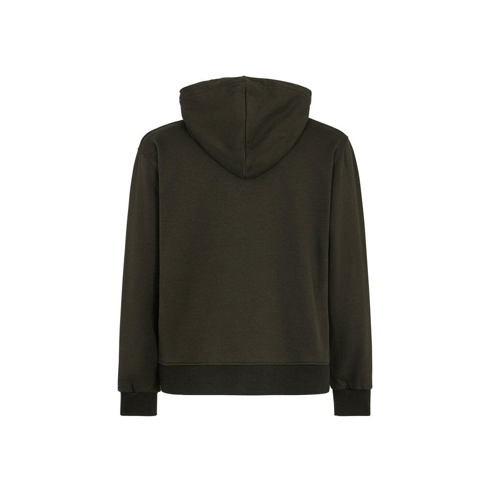 Felpa hoodie da uomo basic VERDE MILITARE 2/2