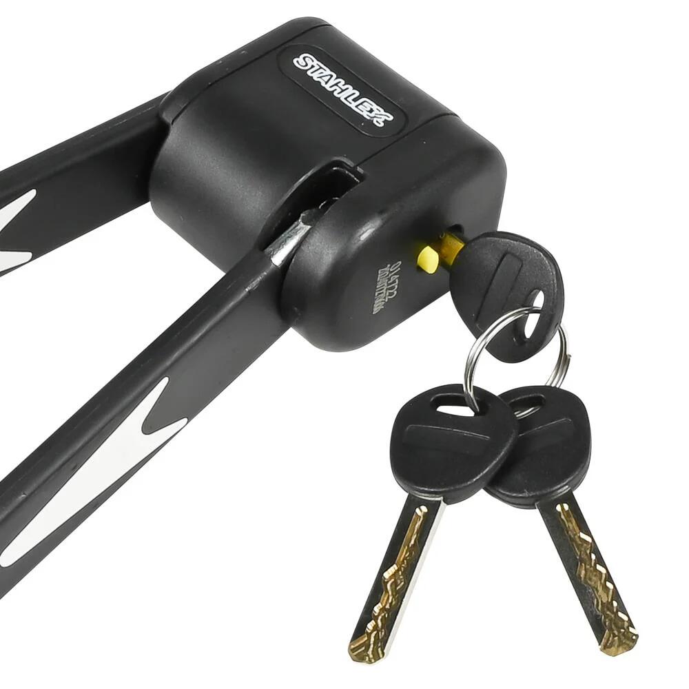 Faltbares Fahrradschloss Schwarz 95 cm Mit Halterung | Decathlon