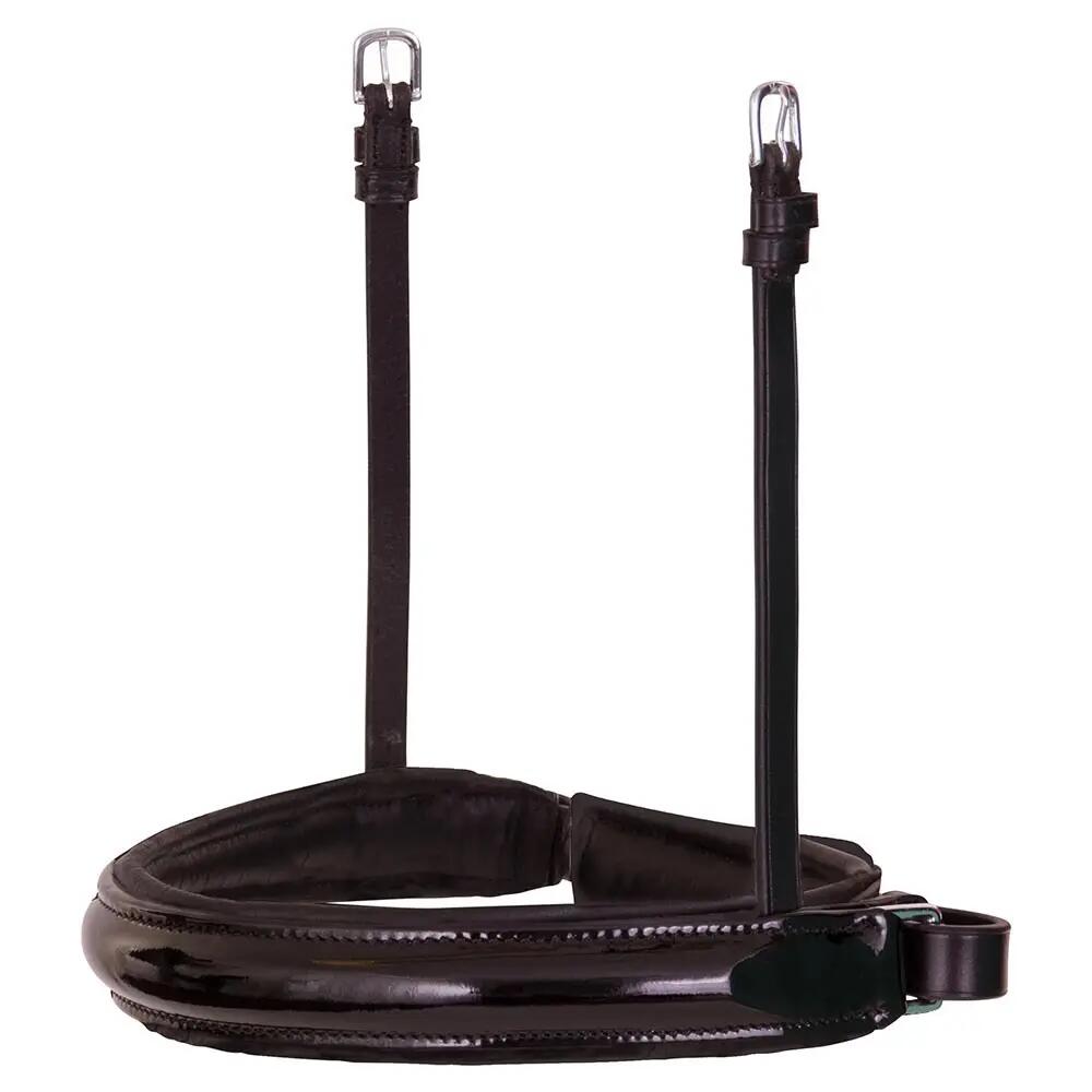 Pull-back leather Horse cheek pieces BR Equitation Lacquer