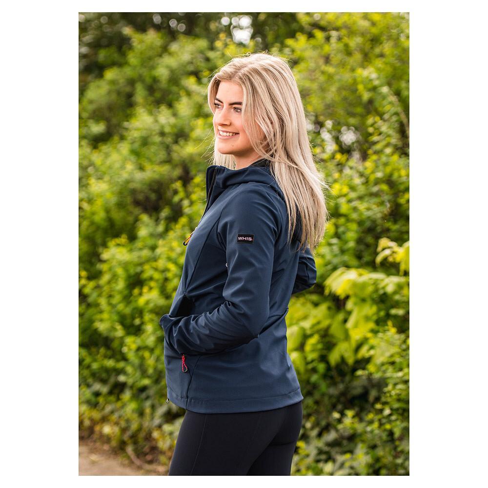 Giacca impermeabile per equitazione con cappuccio Softshell Whis 5/7