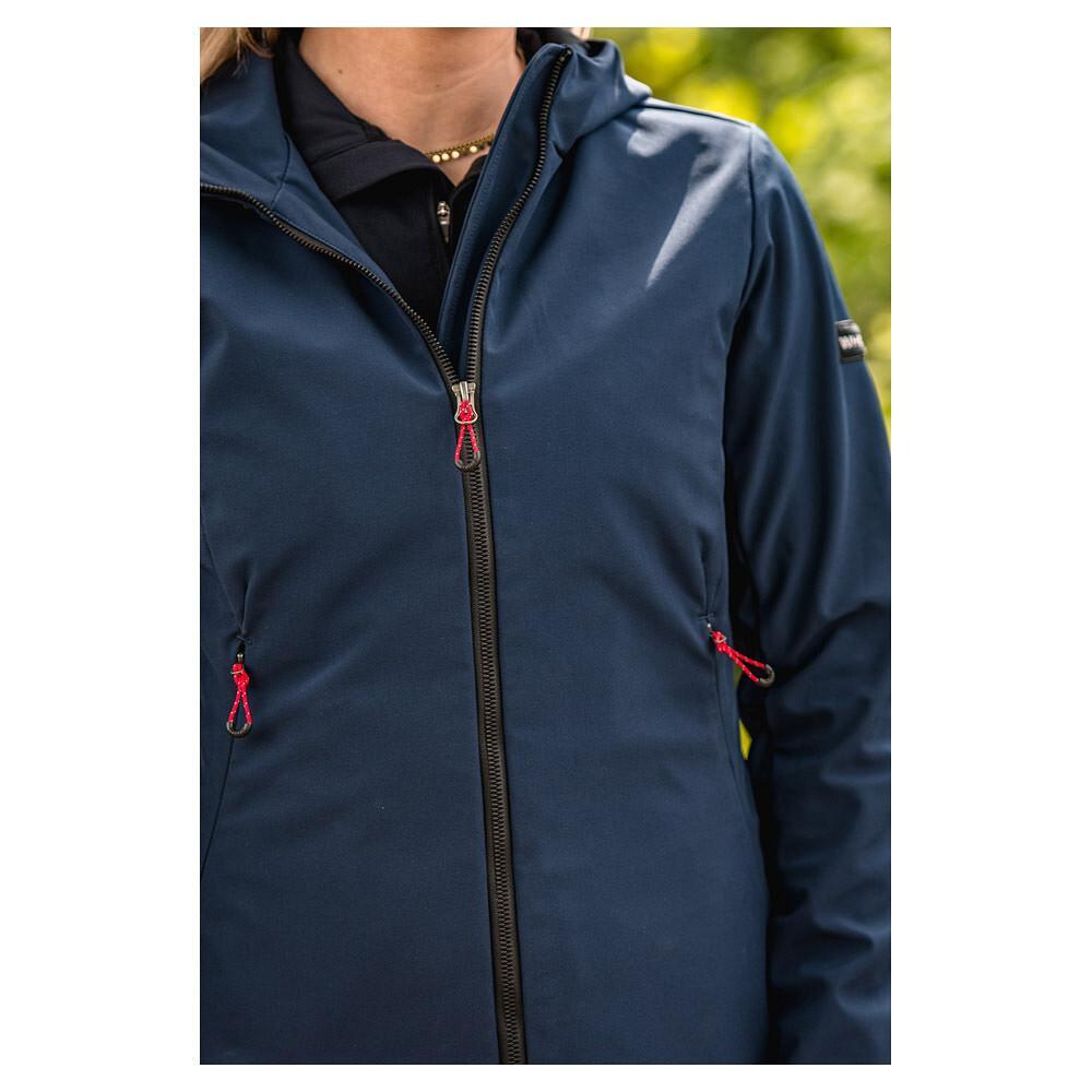 Giacca impermeabile per equitazione con cappuccio Softshell Whis 6/7