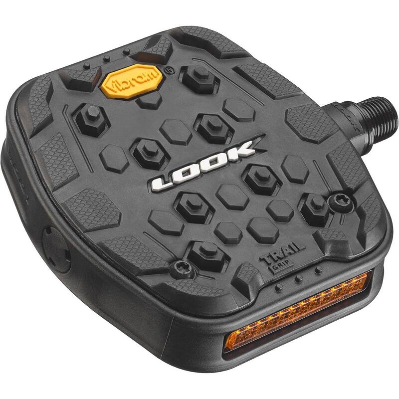 Pedale flat pentru MTB - Trail Grip cu Vibram - negru