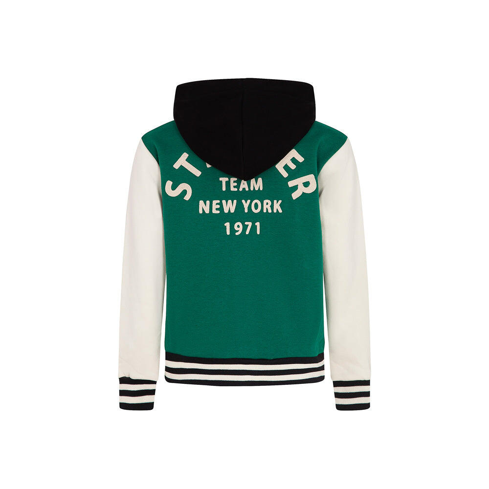 Varsity jacket Iconic con cappuccio VERDE 2/2