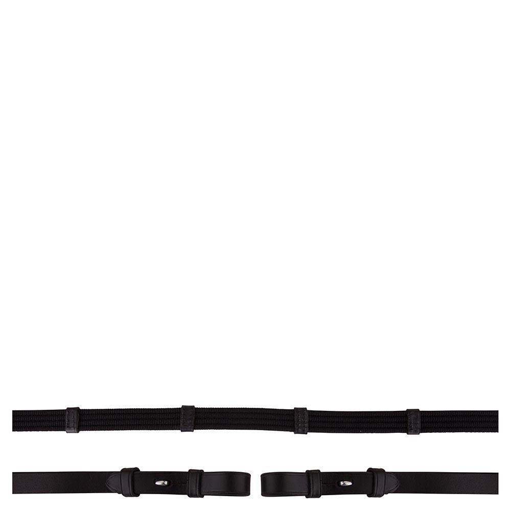 Rênes pour cheval en toile aveugle rond BR Equitation 3/3