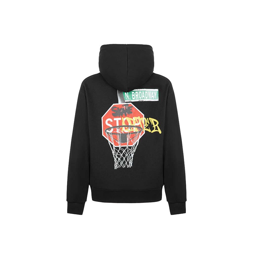 Felpa con cappuccio skate NERO 4/4