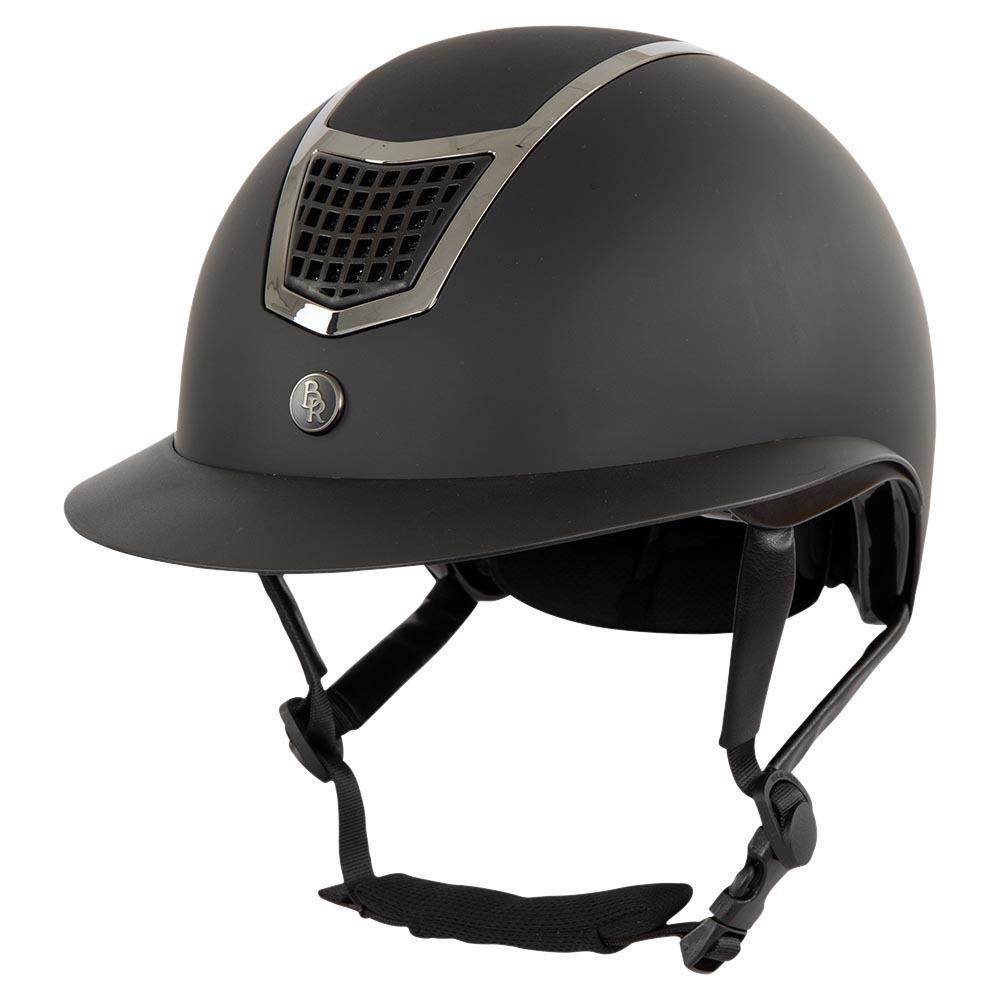 Riding helmet with polo visor BR Equitation Lambda Plus Painted