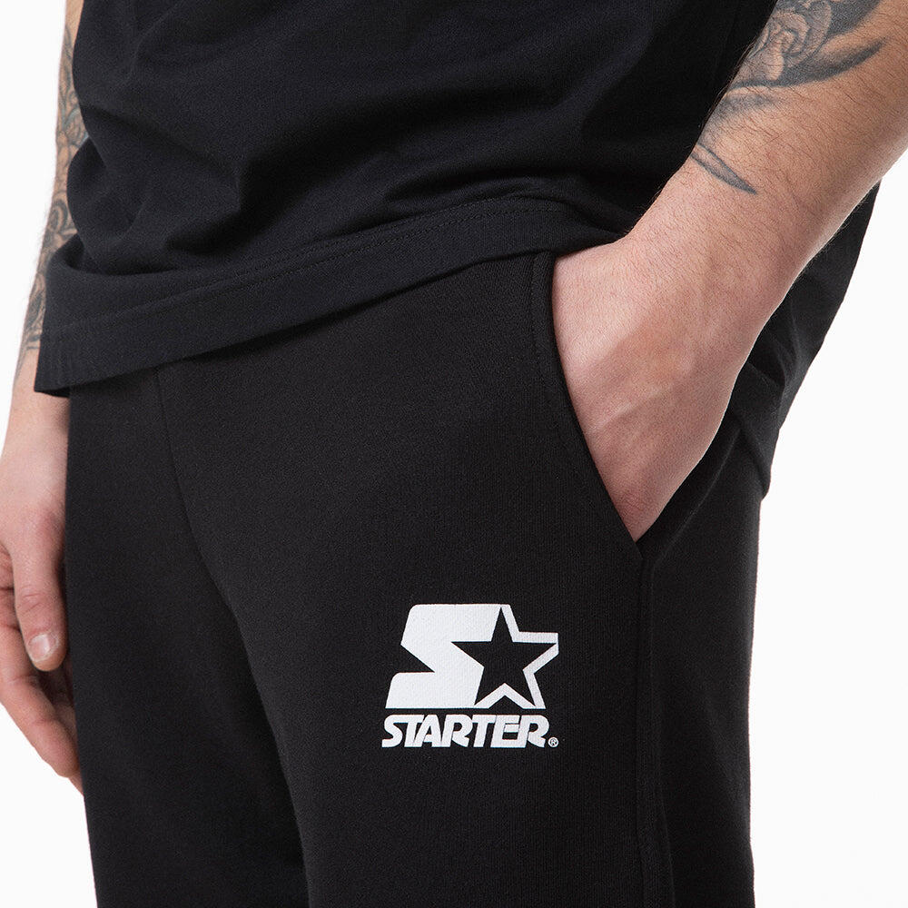 Pantaloni da uomo jogger Iconic NERO-BIANCO 3/6