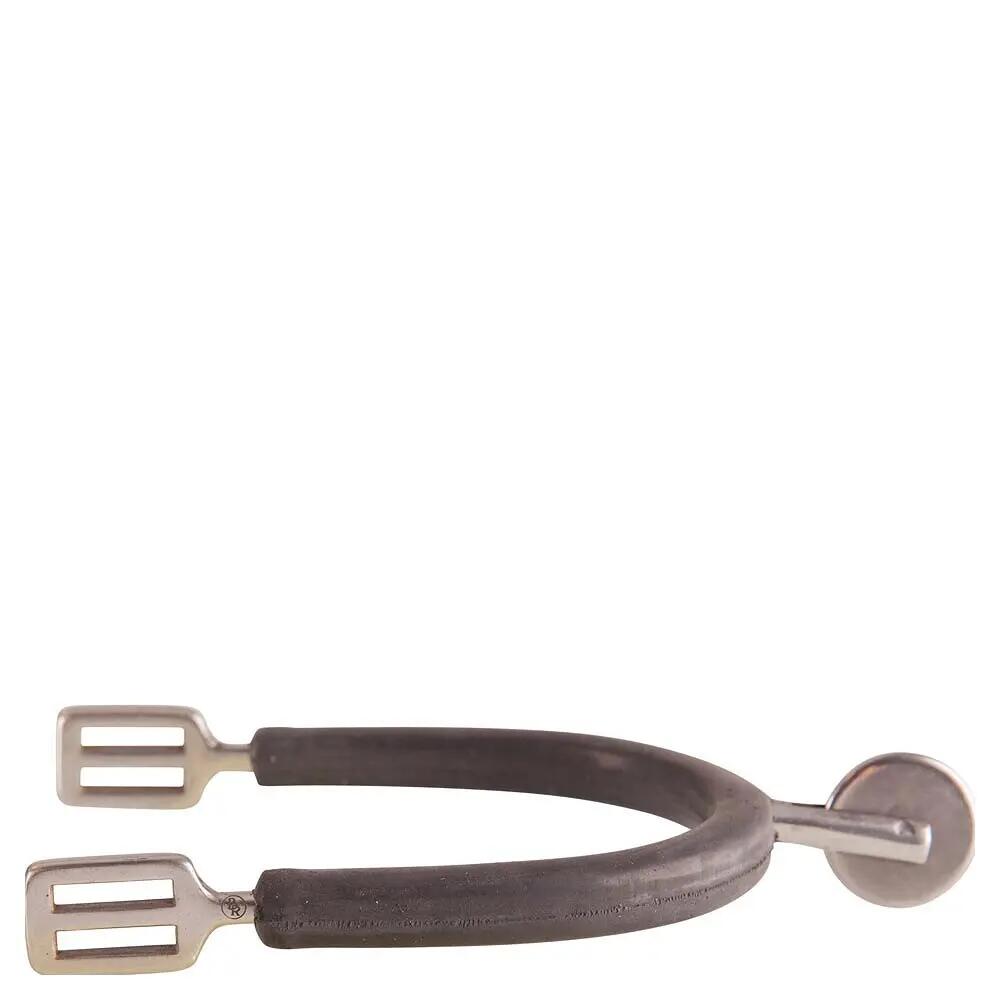 Éperon d'équitation en inox avec roue grand&protecteurs BR Equitation Epsom 1/1