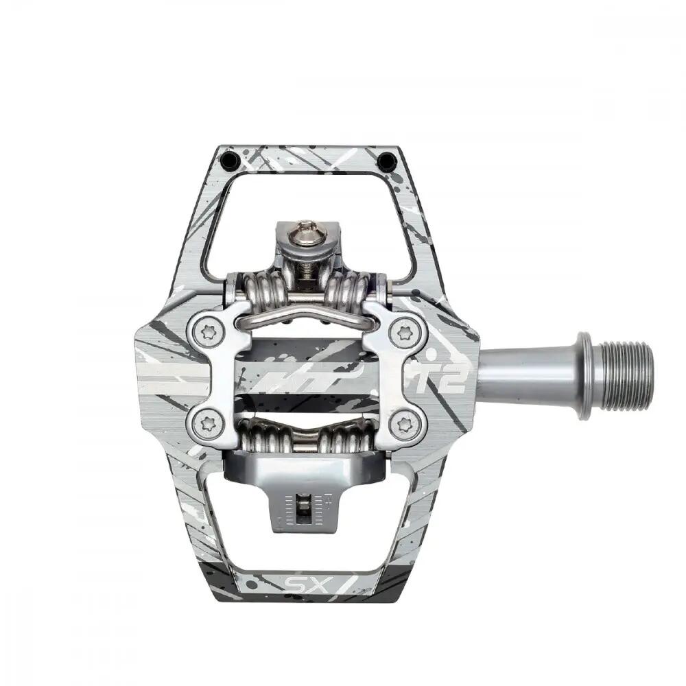 Pair of HT Components T2-SX Camo Gray Clipless Pedals