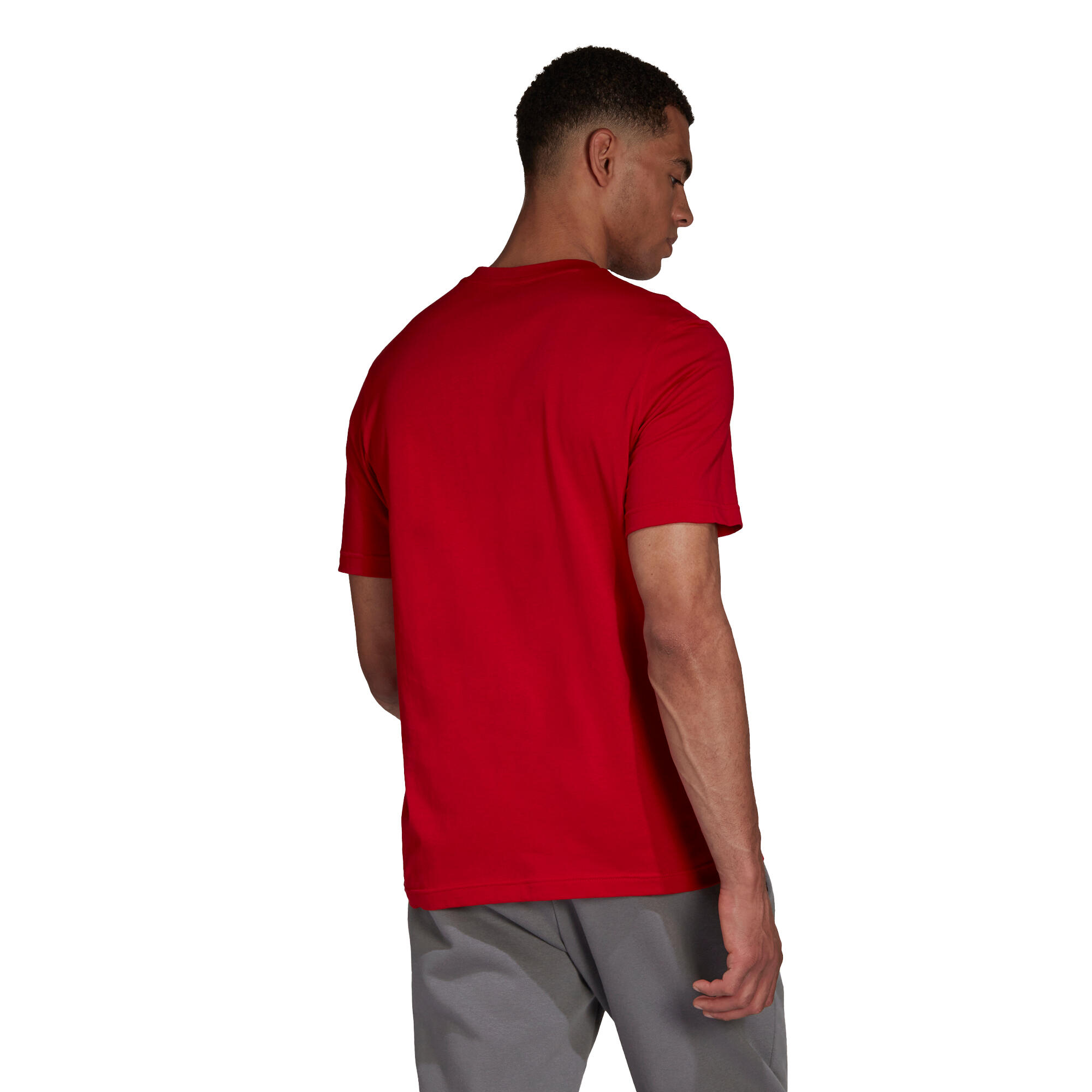 T-shirt uomo adidas rosso 5/7