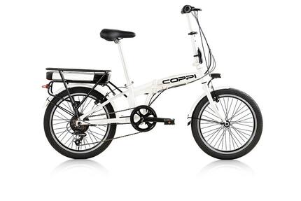 Vélo électrique pliant blanc COPPI CAPRI