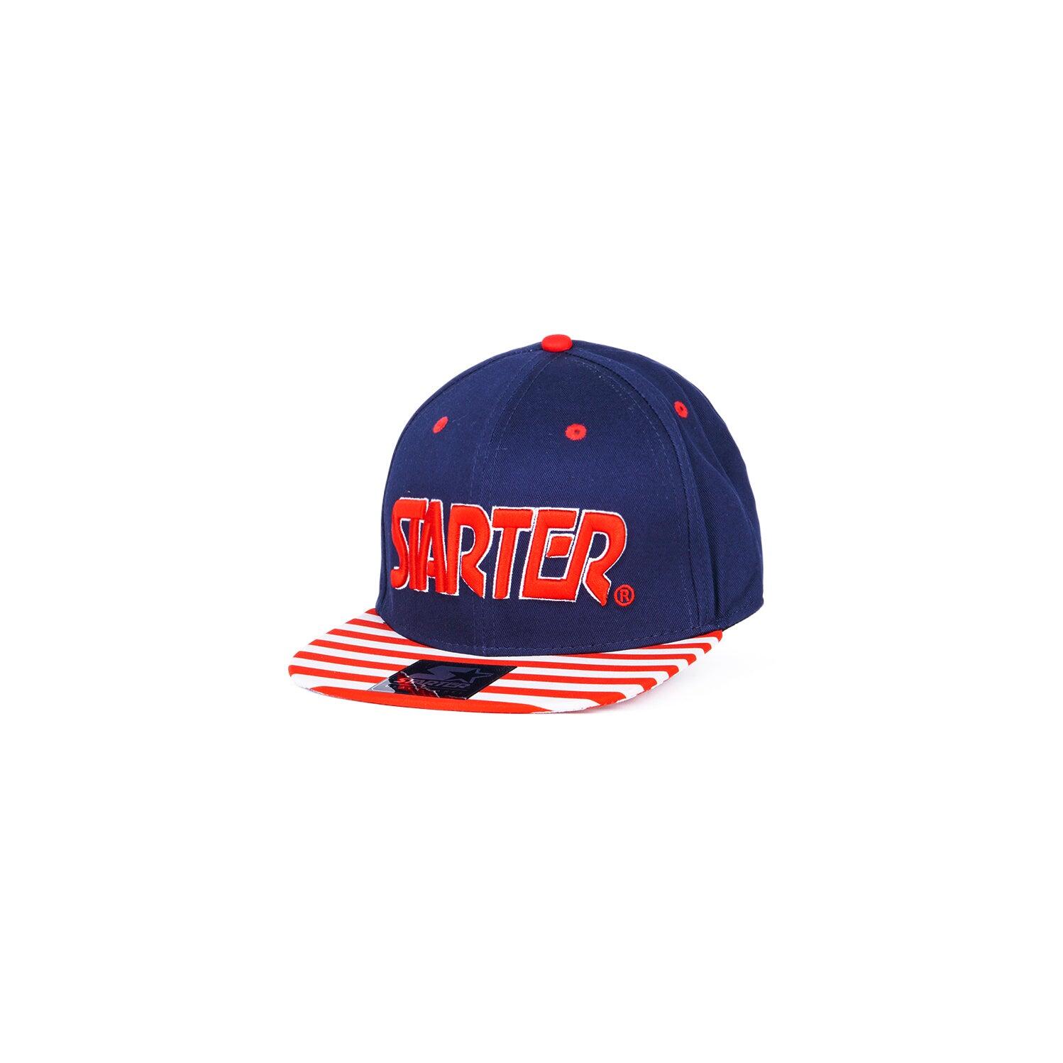 Cappello blu e visiera a righe 2/3