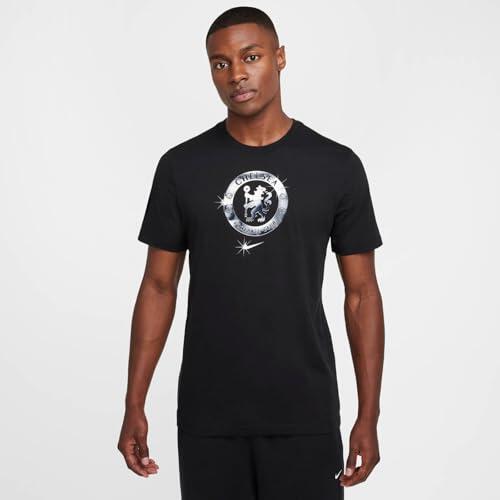 T-shirt Nike Chelsea FC Crest Uomo Nera S 2/5