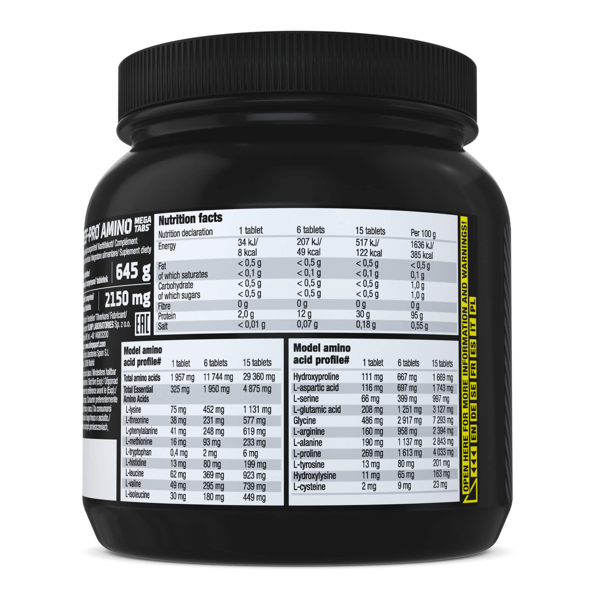 Aminokwasy Olimp Gold Beef-Pro Amino Mega Tabs - 300 Tabletek 3/4