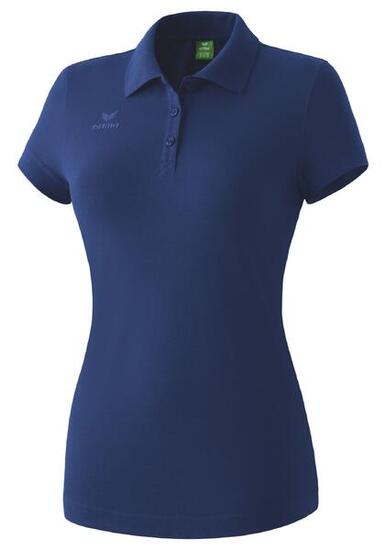Polo en coton Erima bleu femme ajusté