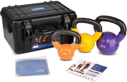 Set de kettlebells KP Pro Fitness – 3 pièces (2/4/6 kg)