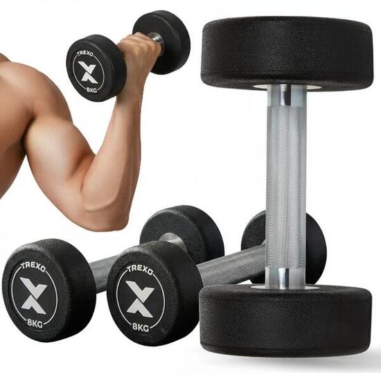 Hantel żeliwny gumowany XTREXO Pro