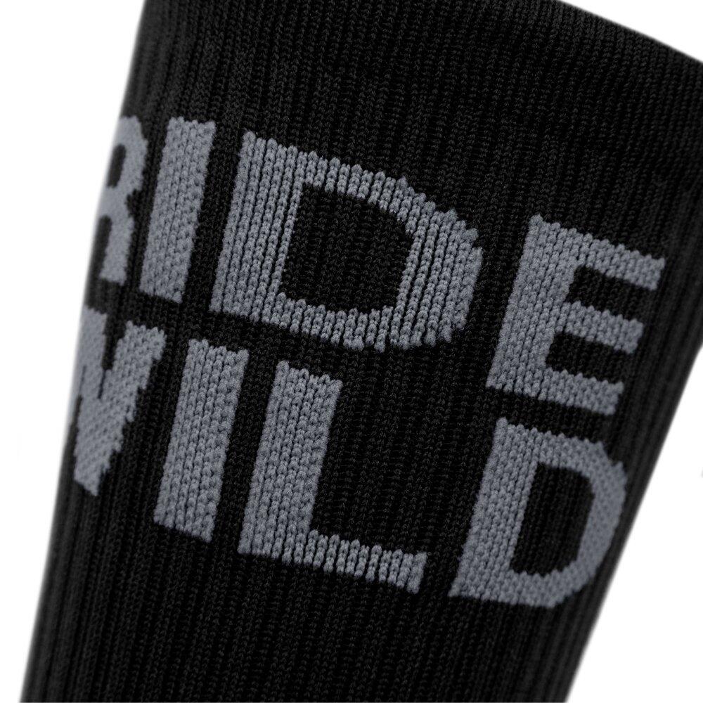 Calze da ciclismo gravel a mezza gamba Uomo e donna GS2 Black Nero 3/6