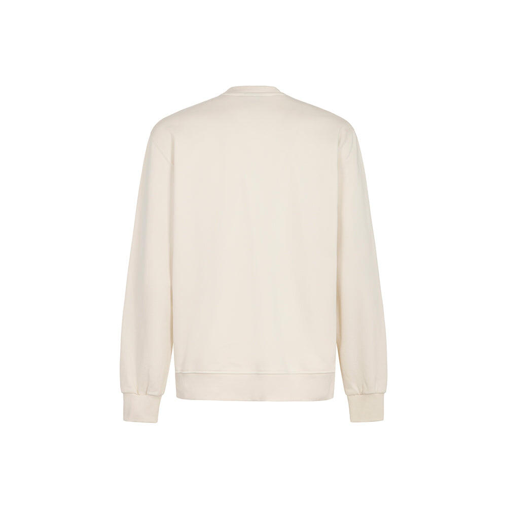 Felpa girocollo Iconic CREMA/SABBIA 2/2