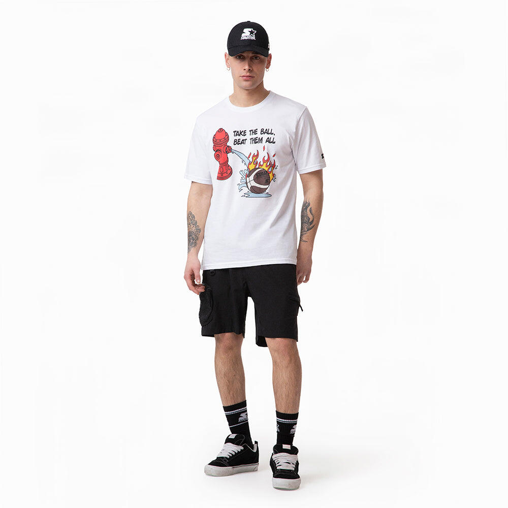 T-shirt fire and water BIANCO 2/7