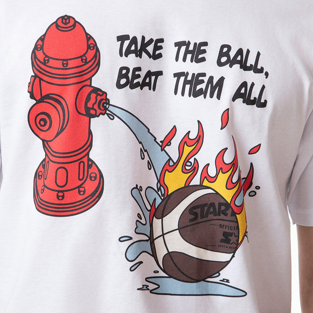 T-shirt fire and water BIANCO 4/7