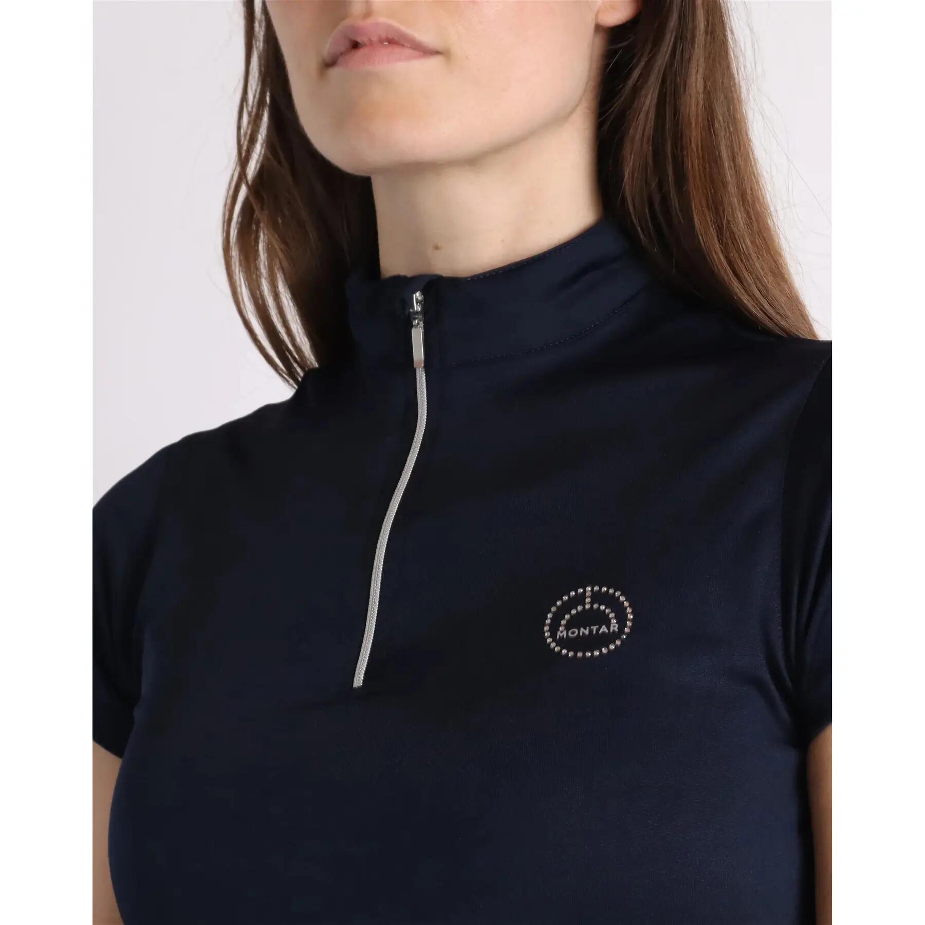 Polo d'équitation fille Montar Everly 2/2