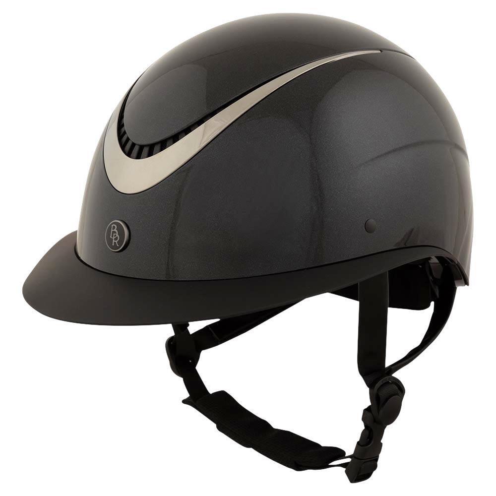 Riding helmet with polo visor BR Equitation Thêta Plus Glossy