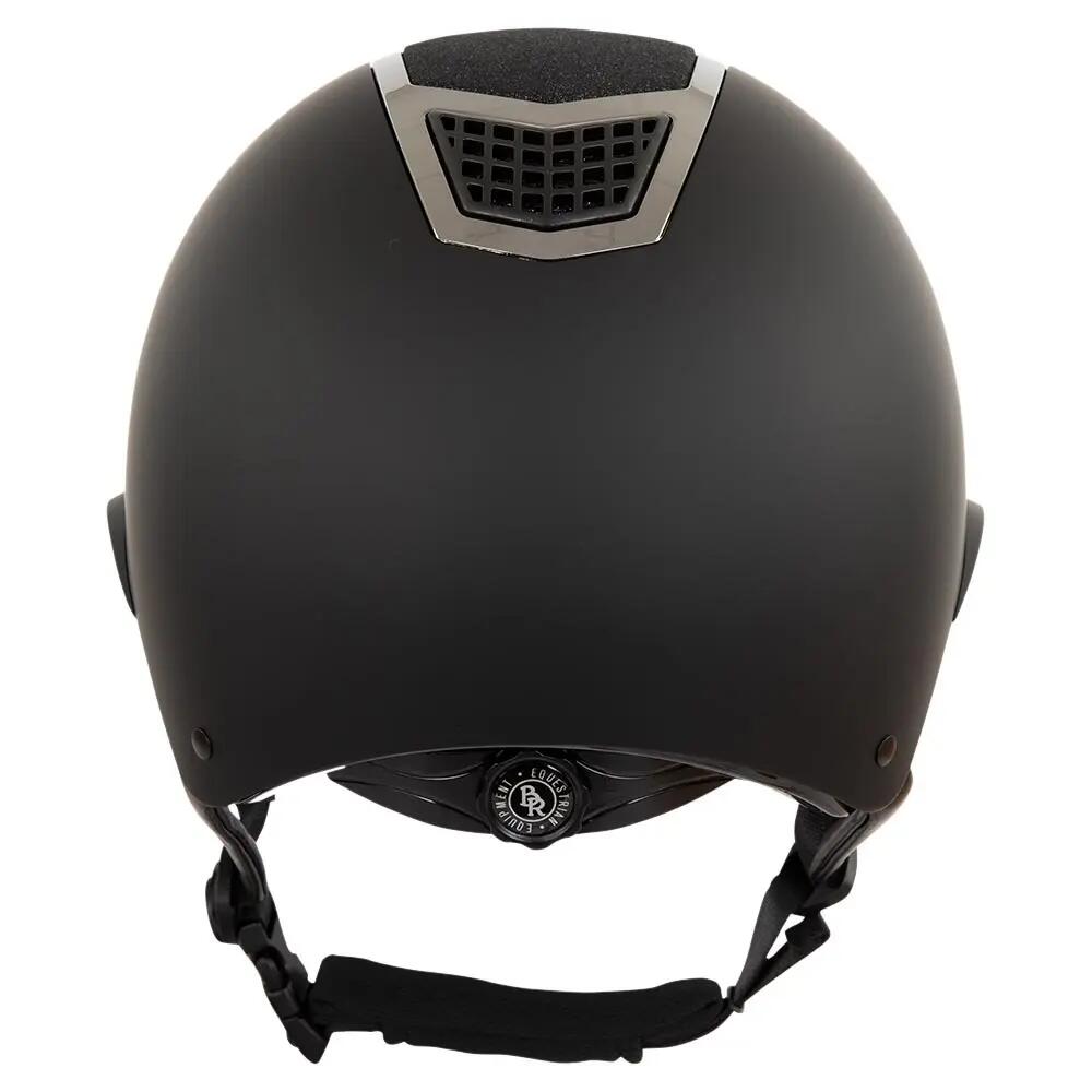 glitter riding helmet with polo visor BR Equitation Lambda Plus 2/2
