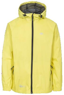 Trespass qikpac jack - unisex packaway jkt geel