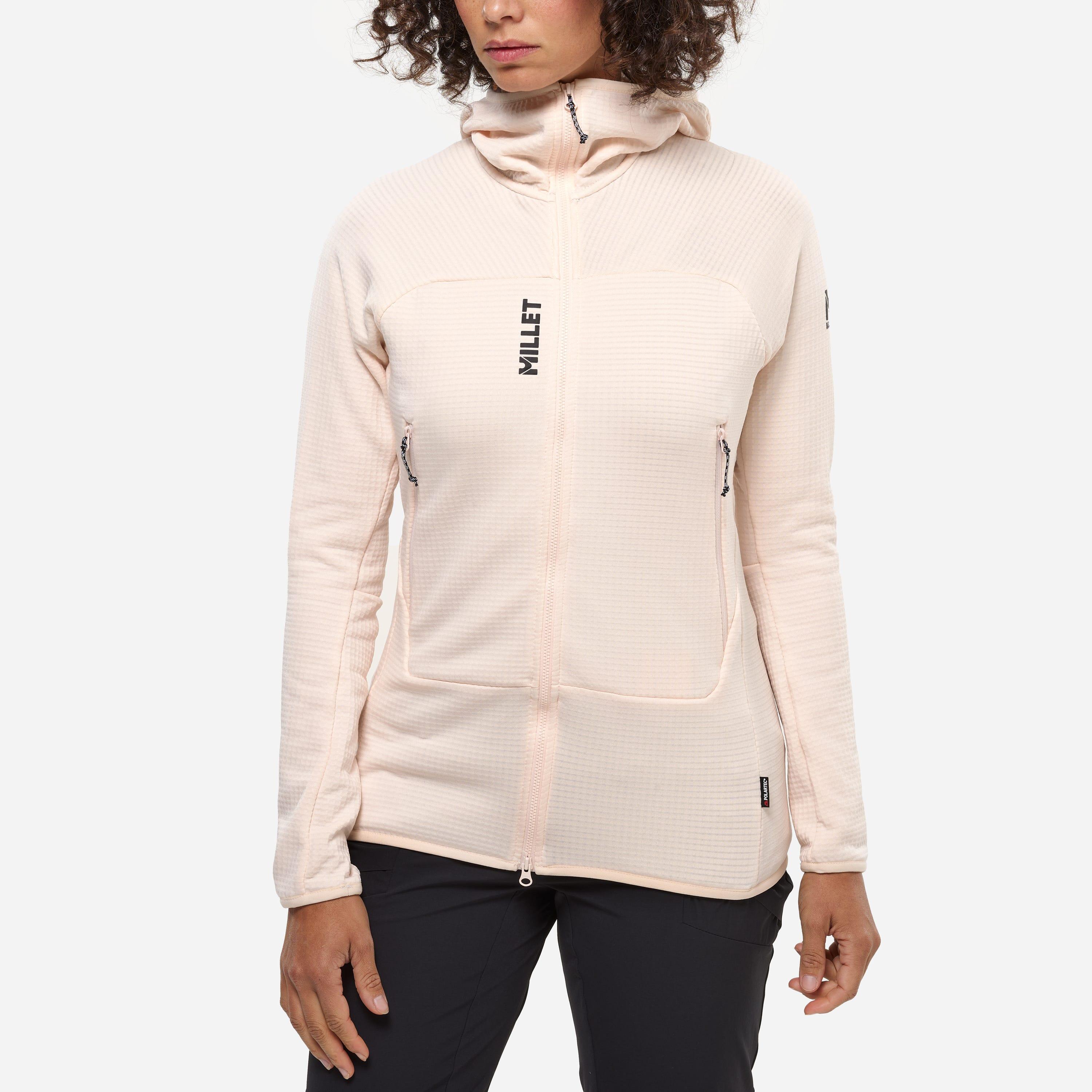 Bluza turystyczna damska Millet Fusion Grid Hoodie active fit Polartec PowerGrid 3/6