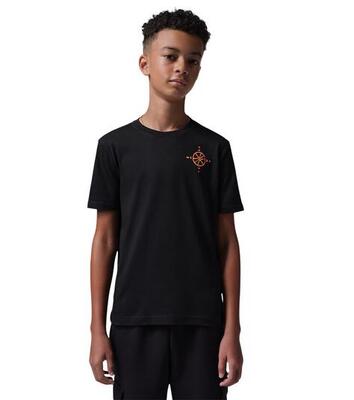JORDAN Air Jumpman Compass T-Shirt Ragazzo 95F542 023 BLACK