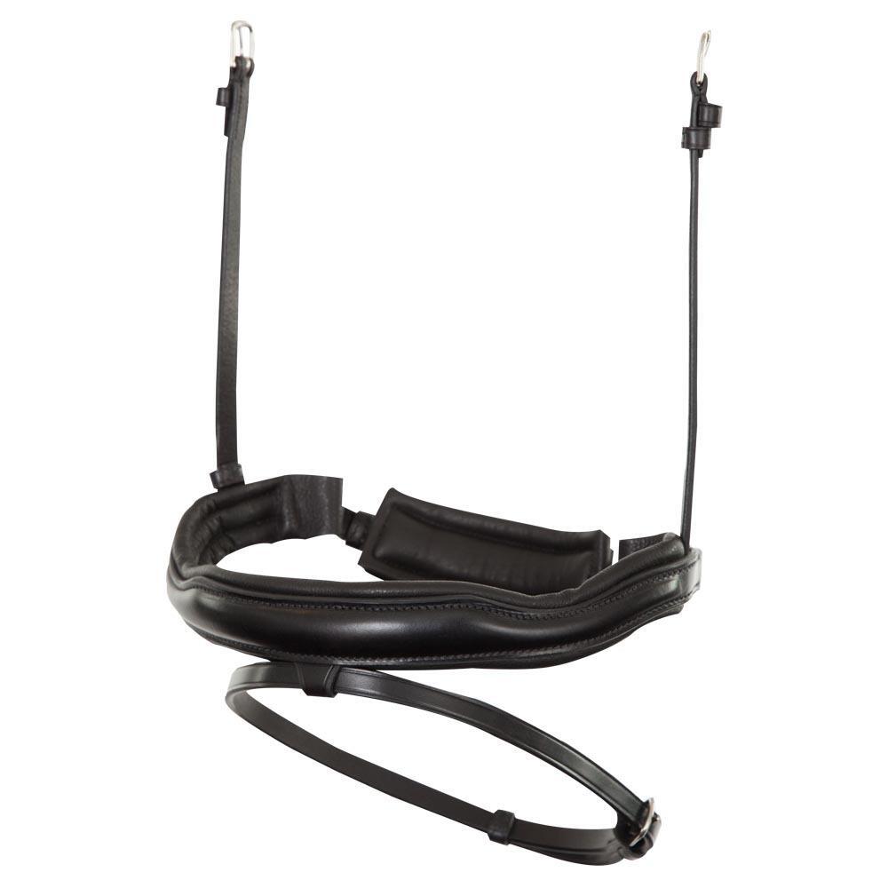 Combination horse noseband in anatomic leather BR Equitation Pull-back