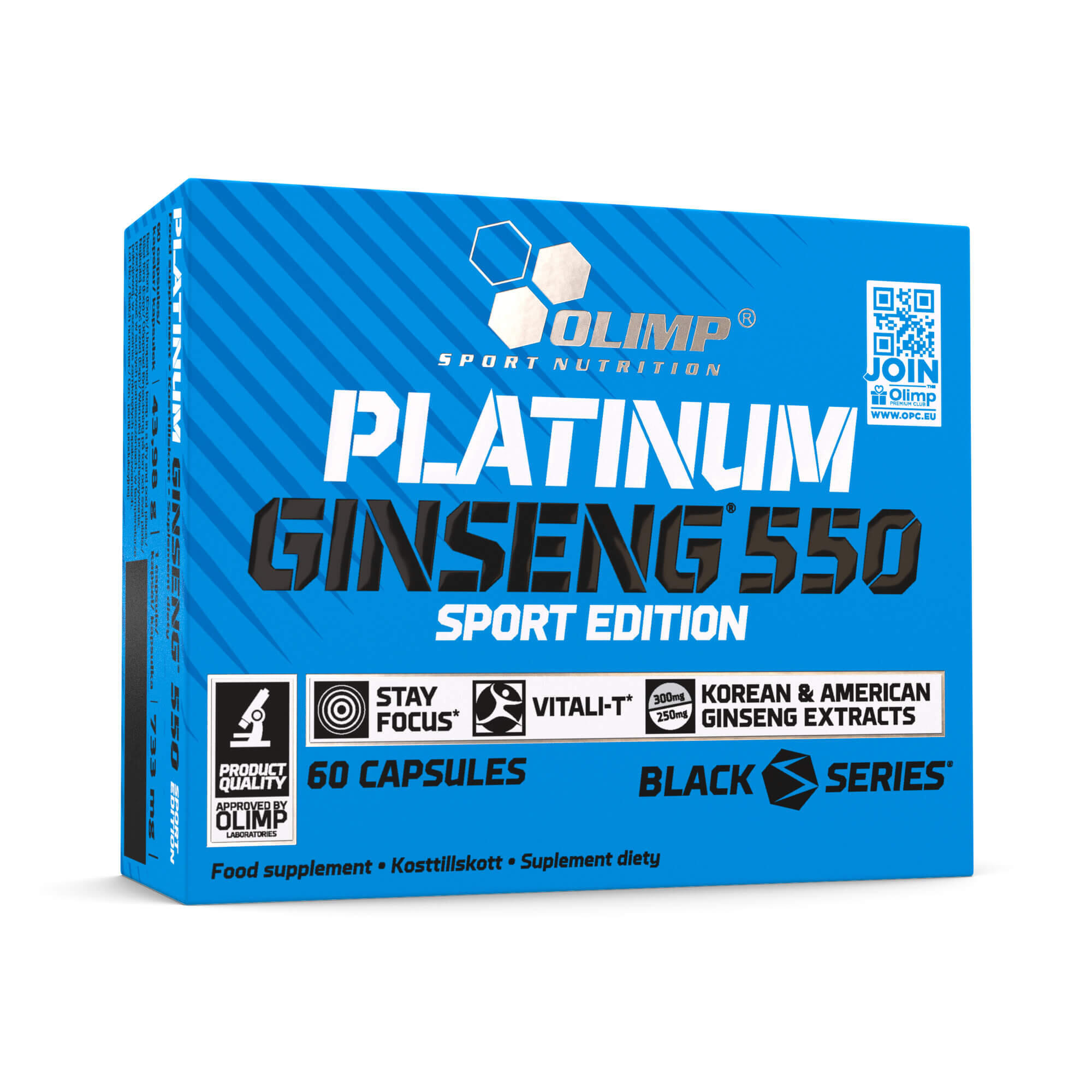 Żeń-Szeń Olimp Platinum Ginseng 550 Sport Edition - 60 Kapsułek