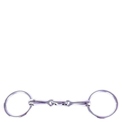 Mors double brisures pour cheval massif inox pour poney BR Equitation
