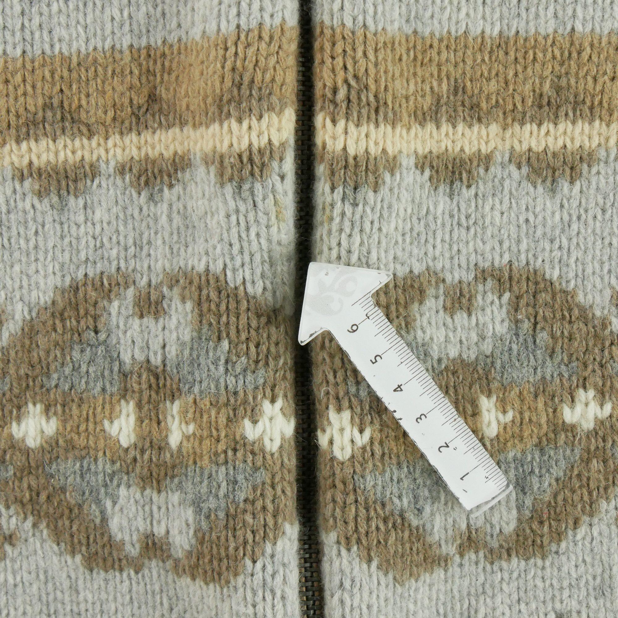 Gilet in lana e cashmere beige da donna 6/7