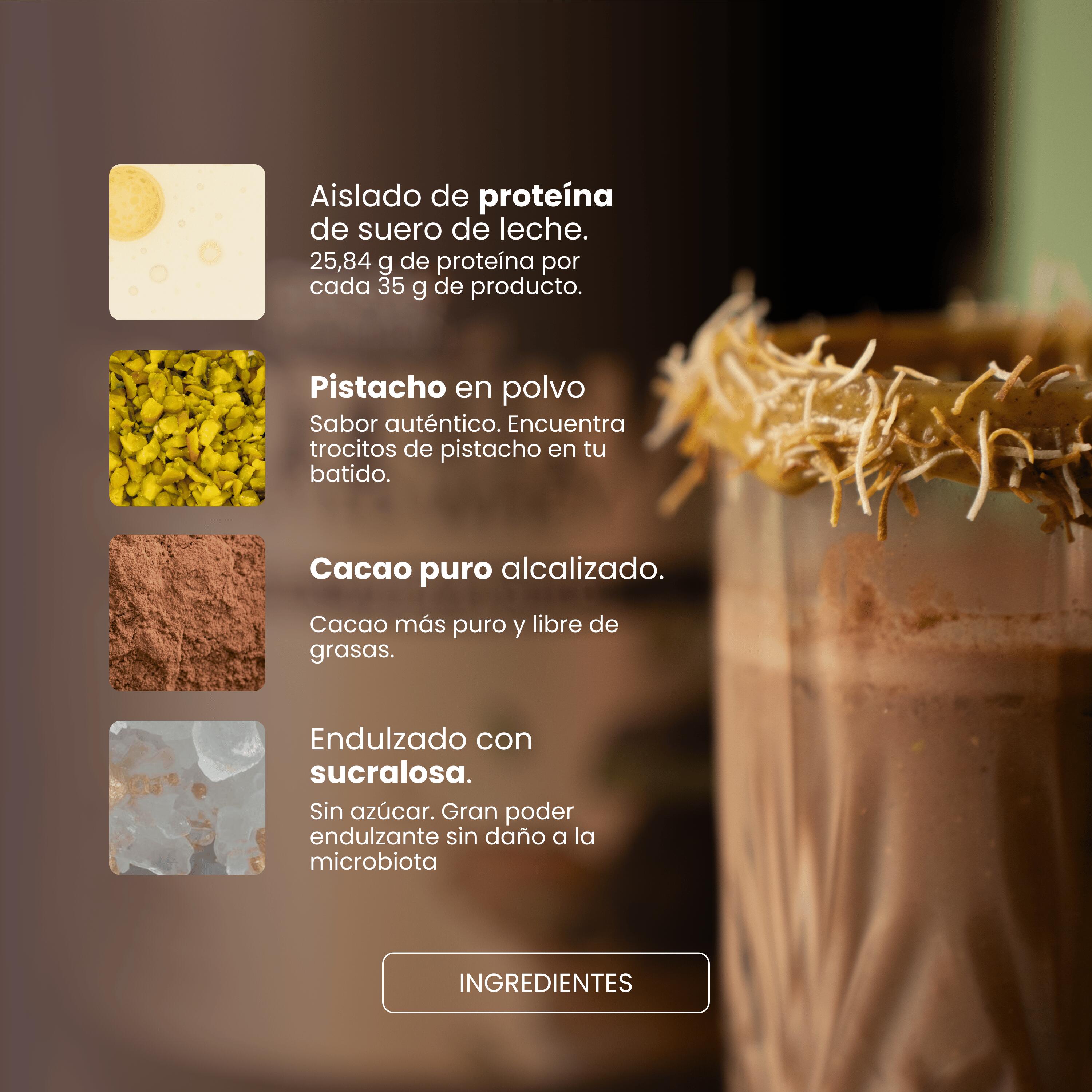 Proteína Chocolate y Pistacho 3/7