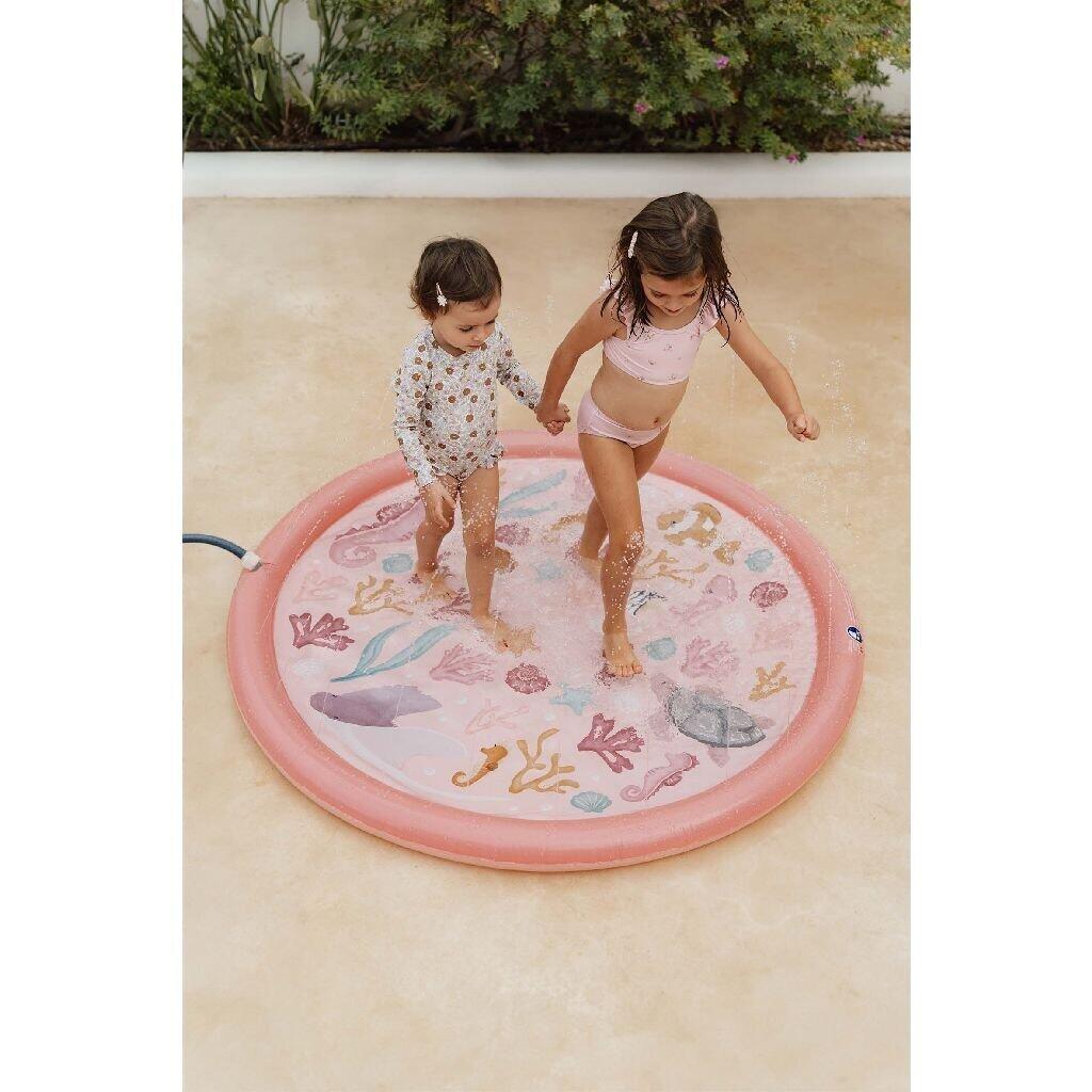 MANTA DE JUEGO CON ROCIADORES DE AGUA OCEAN ROSA PARA NIÑOS LITTLE DUTCH 7/7