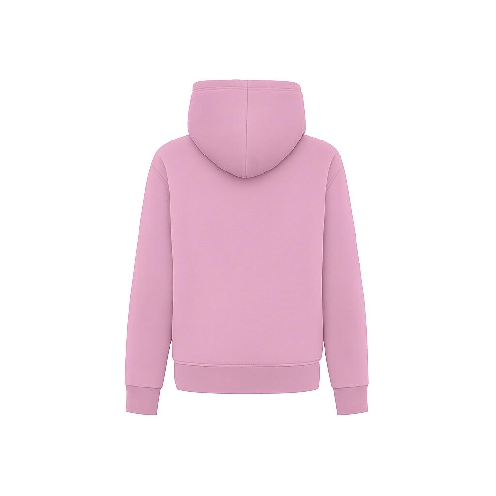Felpa con cappuccio ricamata ROSA LAVANDA 2/2