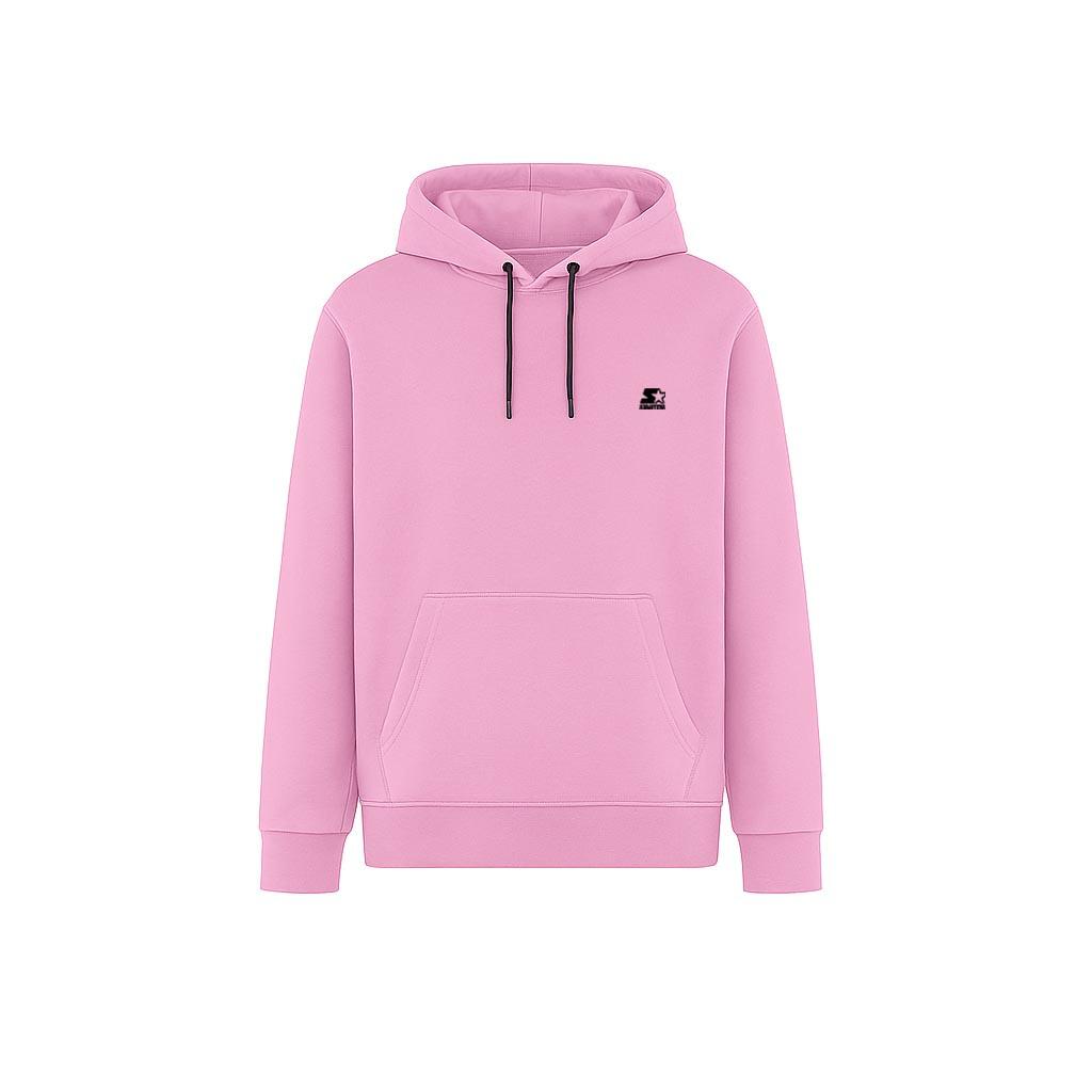Felpa con cappuccio ricamata ROSA LAVANDA 1/2