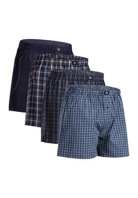 Heren boxers van biologische katoen losse pasvorm ademend 4-pack