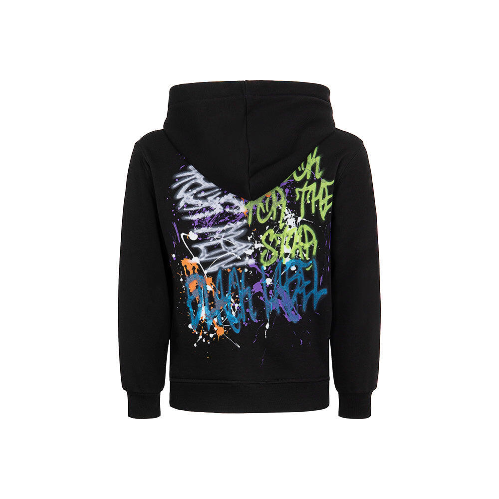 Felpa hoodie graffiti NERO 2/2