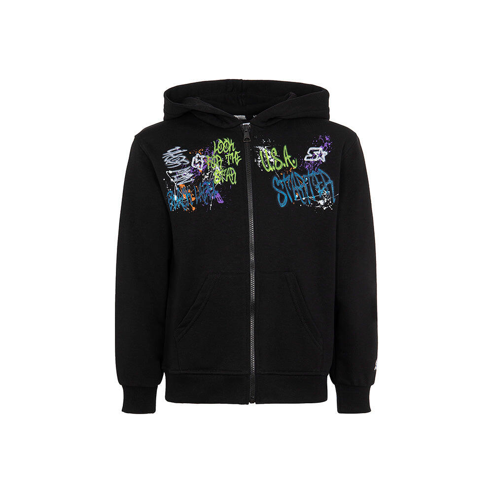 Felpa hoodie graffiti NERO 1/2