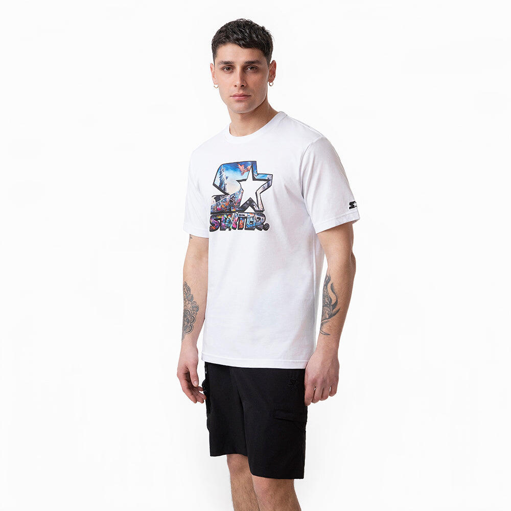 T-shirt three-dimensional logo BIANCO 7/7