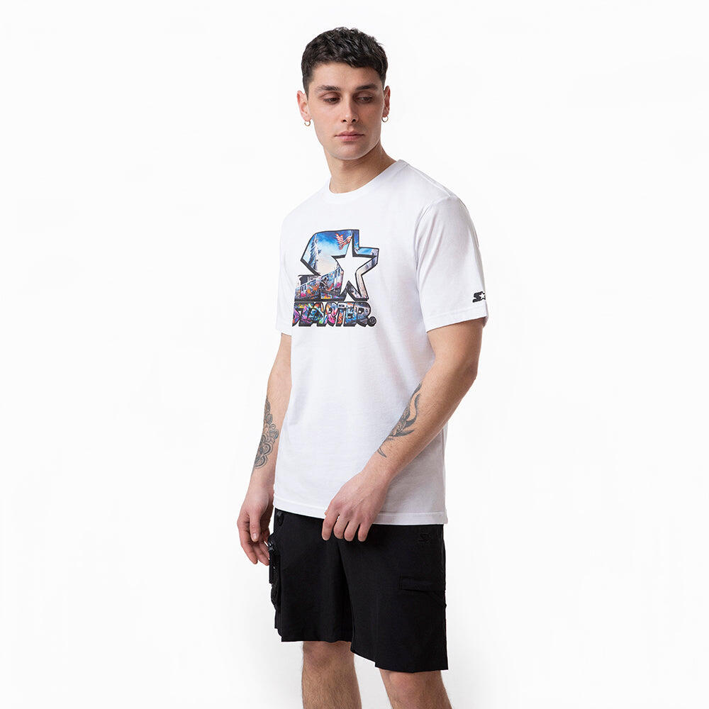 T-shirt three-dimensional logo BIANCO 6/7