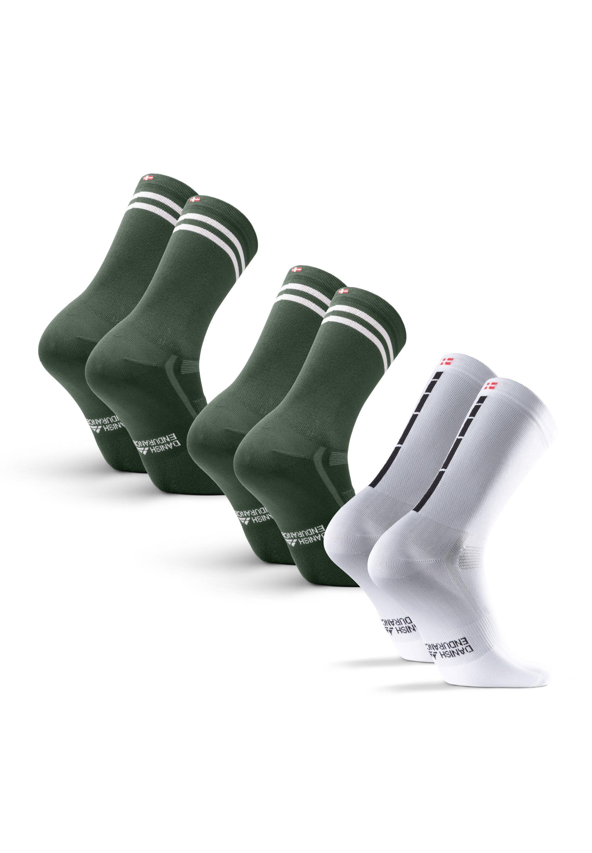 Calcetines de ciclismo 3 pares Transpirables con Amortiguación Pro 2/5