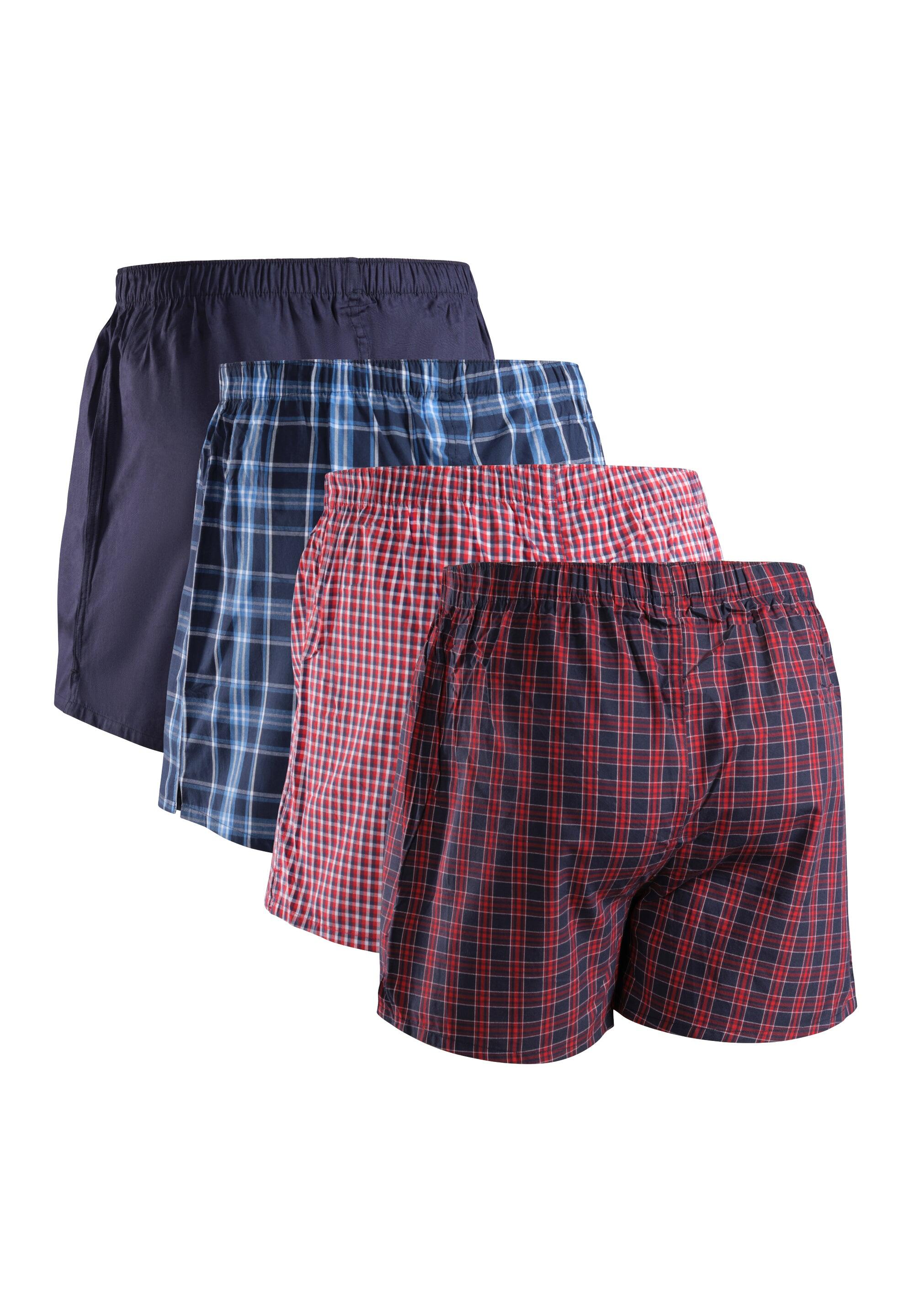 Bóxers de algodón orgánico para hombre Ajuste holgado Transpirables Pack de 4 2/6