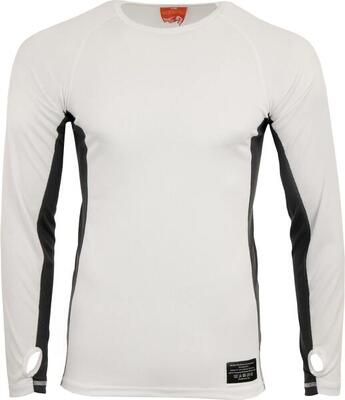 Nordblanc heren functioneel t-shirt lange mouwen met duimgaten wit 2xl