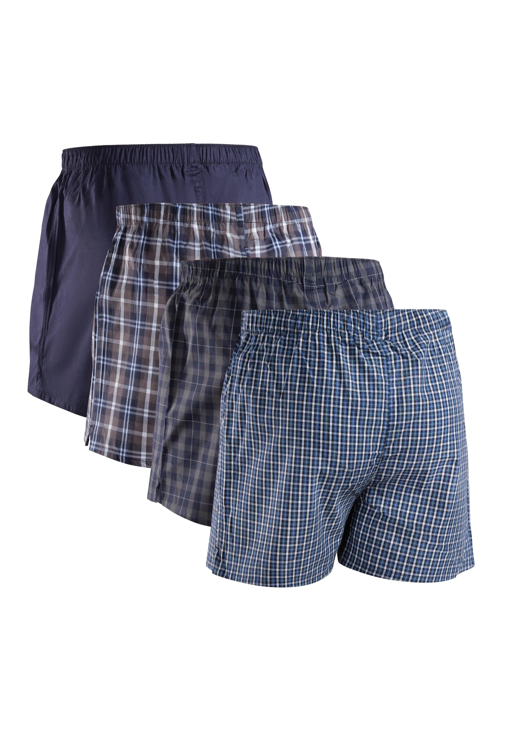 Bóxers de algodón orgánico para hombre Ajuste holgado Transpirables Pack de 4 2/6