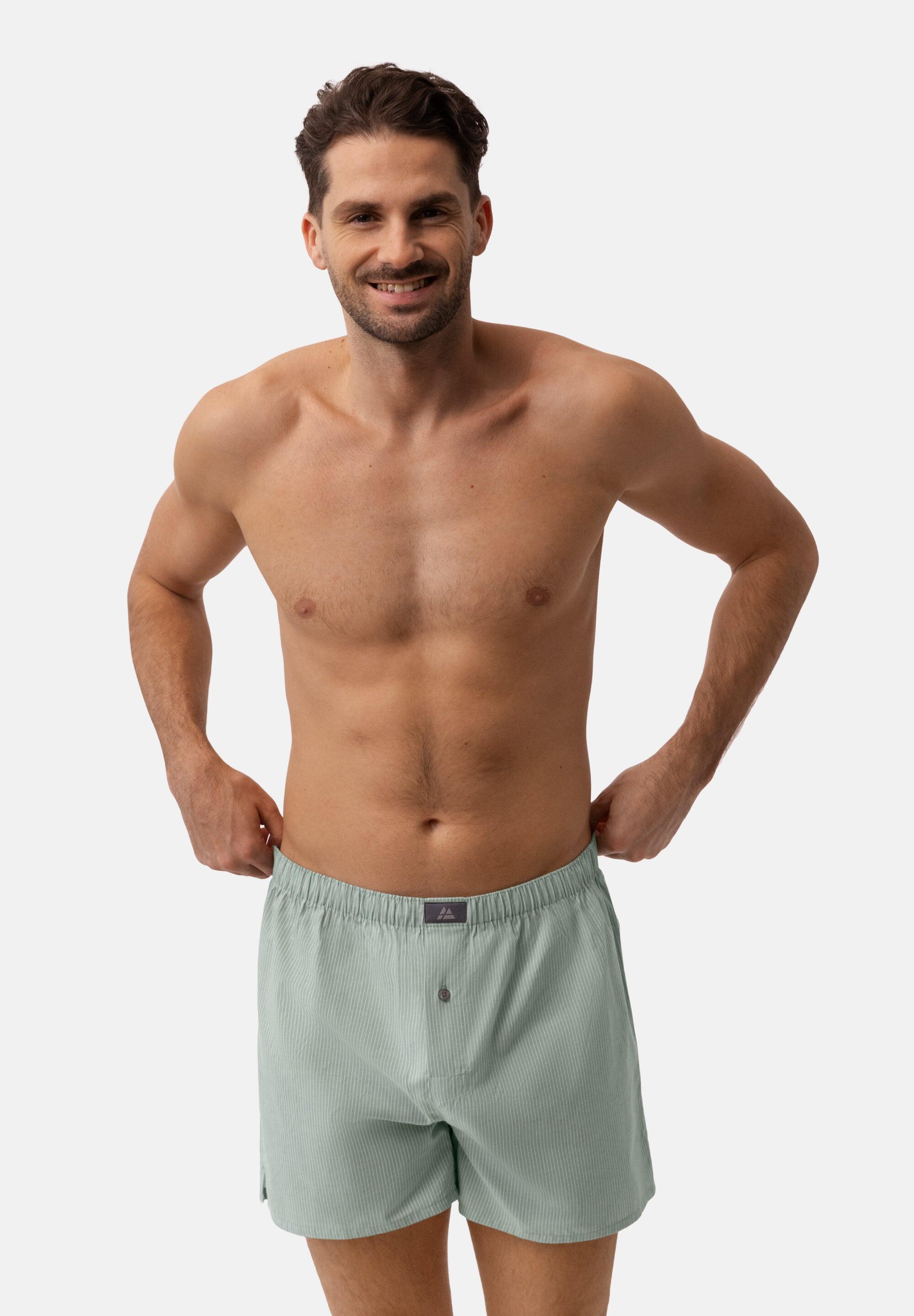 Bóxers de algodón orgánico para hombre Ajuste holgado Transpirables Pack de 4 3/6