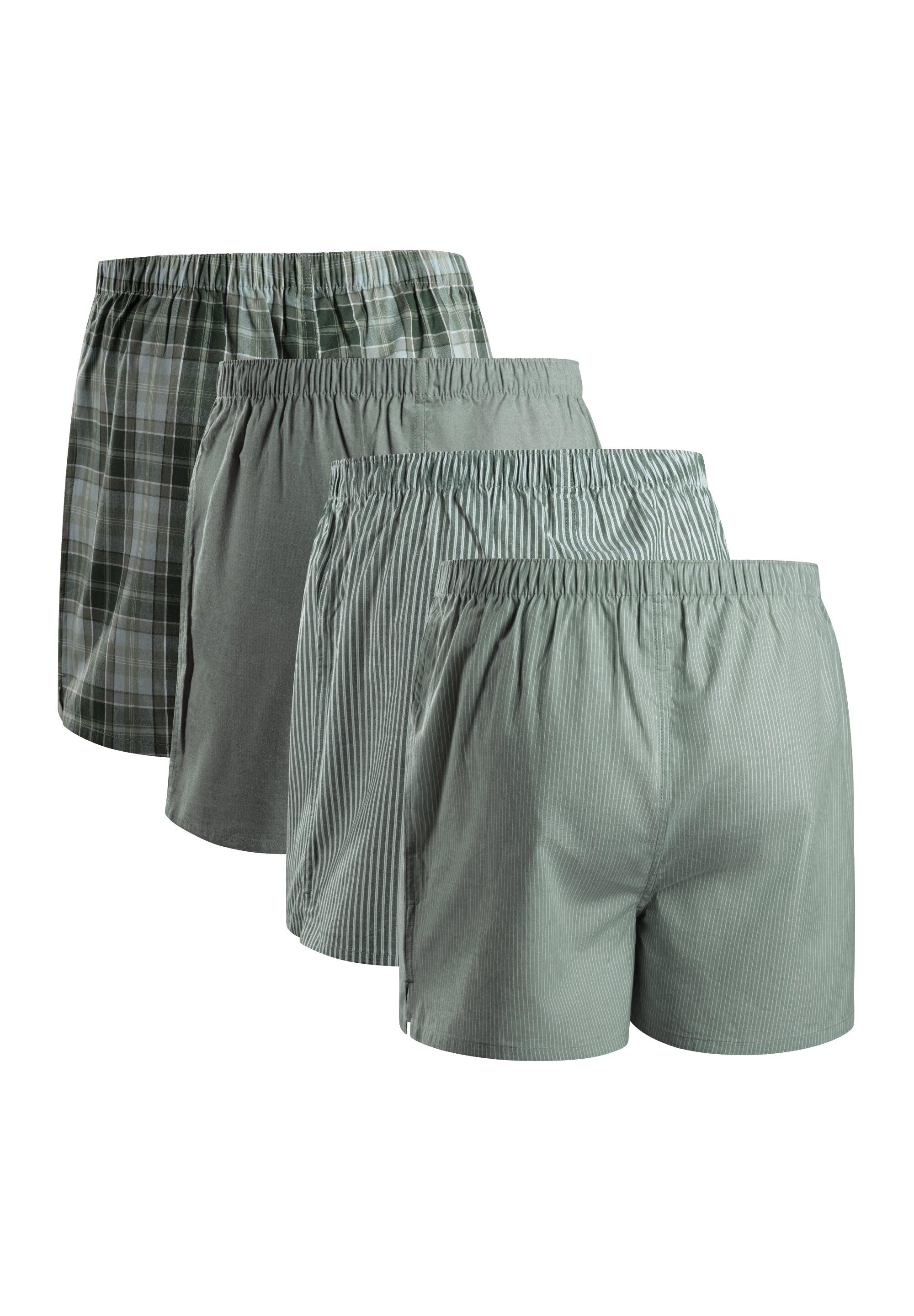 Bóxers de algodón orgánico para hombre Ajuste holgado Transpirables Pack de 4 2/6